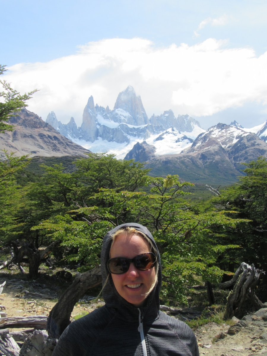 Me and Fitz Roy Peak great views throughout the trail