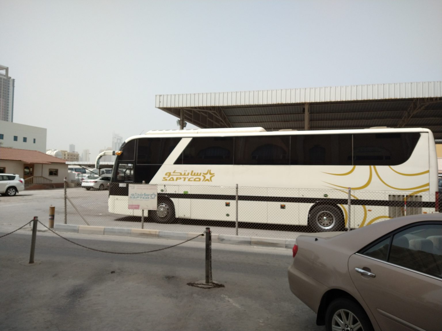 Crossing into Dammam Saudi Arabia by Bus from Manama Bahrain Fish Ear Soup